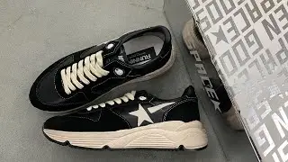 Golden Goose Running Sole Black Navy Grey Review From Supkicks