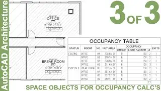 Occupancy Calculations using Space Objects in AutoCAD Architecture Part 3 of 3