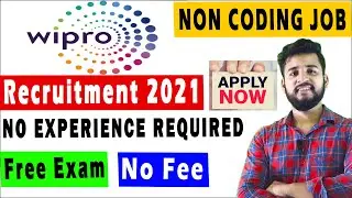 Wipro Jobs For Freshers 2021 | Off Campus Drive For 2021 Batch | WORK FROM HOME JOBS