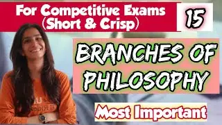 Branches of Philosophy | TETs/UGC NET Education | By Ravina | Inculcate Learning