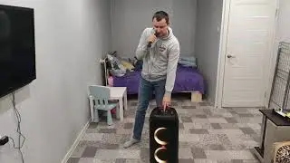 Режим караоке JBL Partybox 310 микрофон Sony vf120 настройка голос качество тест звука