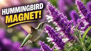 Hummingbird on Mexican Bush Sage