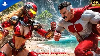 Bikini Girl Sektor vs Omni-Man &ndash; Valby Vacation Special EXCLUSIVE Fight | Mortal Kombat 1 4K 60FPS
