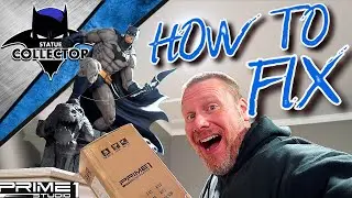 How To Fix The Prime 1 Studio Batman Hush Leaning Problem! Step By Step Pillar Installation!