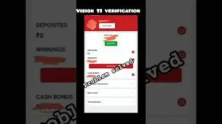 Vision11 All problem solve,||How to verification in vision 11 problem solve||under review problem