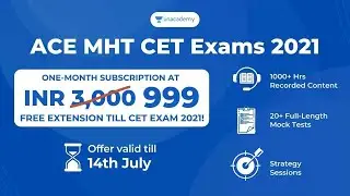 Unacademy ACE MHTCET Exams Subscription | Subscription explained | Detailed Video | Vinod Pharpat
