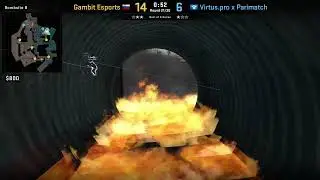Ax1Le Overpass Monster Lurk Smoke from Alley (CS:GO)