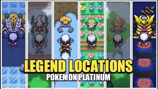 ALL LEGENDARY POKEMON LOCATIONS - POKEMON PLATINUM