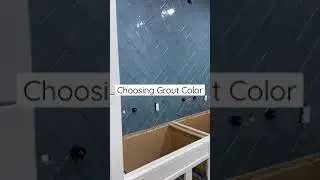 How to choose a grout color- Seamless Look vs contrast Tile on bathroom walls blue tile blue grout!