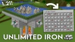 EASY IRON FARM FOR MINECRAFT PE     #ironfarmmcpe 