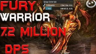 Fury Warrior Battlegrounds -Push ups for each death- 7.2 million dps burst (wow legion 7.3.2)