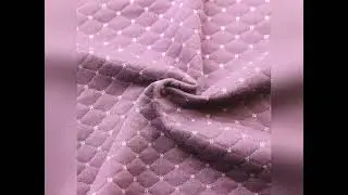 Scuba Cloth Fabric TC Air Layer Stripe Jacquard Scuba Quilt Fabric for Garment Pillow