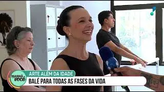 Eu fiz uma aula de balé!! E olha..