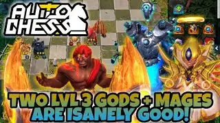 TWO LVL 3 GODS + MAGES ARE ISANELY GOOD! | AUTO CHESS MOBILE #109 | JAY-AR