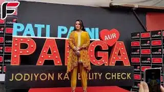 Swara Bhaskar and Fahad Ahmad At Pati Patni aur Panga Set!