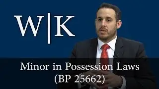 Minor in Possession (BP 25662)
