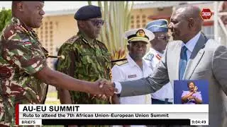 President Ruto heads to Angola ahead of the 7th African Union&ndash;European Union Summit