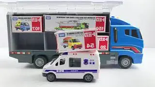 12 Types Tomica Cars ☆ Tomica opening and put in big convoy