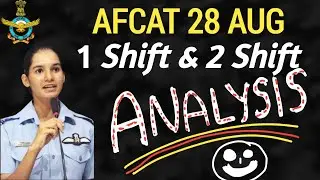 AFCAT 28 Aug Analysis || AFCAT ANALYSIS