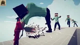 Random Size MINECRAFT HEROBRINE Army vs Every God | Tabs Simulator