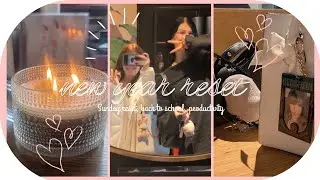 new year reset ✨ Sunday reset, back to school, productivity