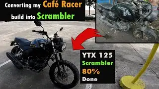 From YTX Cafe Racer to  Scrambler build
