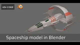 Blender 3D Space ship model