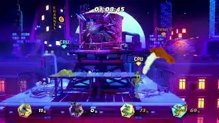 NASB Smash-Up - Reptar vs Shredder vs Leonardo vs Michaelangelo