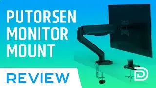PUTORSEN Single Monitor Mount Desk Stand Setup Installation Review