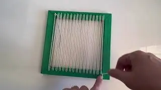 Colour and identity weaving workshop - 1. Warping the frame