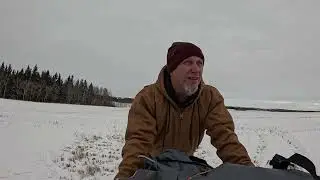 Winter hot tent camping in December