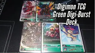 Digimon TCG Green Digi-Burst Deck (BT05 Format)