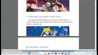 Anime girls: Best Female Anime Characters?