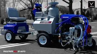 Roundabout Line Striping with VEZOS PROSTRIPE 400 SP AUTO