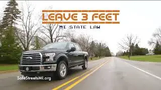 Leave 3 Feet: Michigan State Law TV Commercial | Safe Passing Distance for Cyclists! #tvcommercials