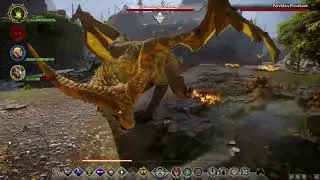 Nightmare difficulty Fereldan Frostback fight, Dragon Age: Inquisition.