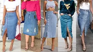 Las FALDAS JEANS o de MEZCLILLA están de MODA/ COMO COMBINAR FALDA JEANS o de MEZCLILLA