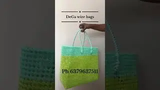 Wire bags for every day shopping. it's made so comfortable to carry on your things #lowprice