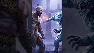 Кратос против гигантского босса: самая эпичная битва в God of War! #godofwar #gamingshorts #gamep...