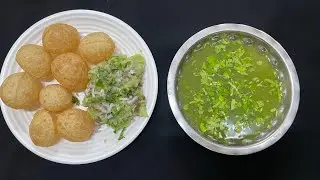 street style pani puri recipe/ स्ट्रीट स्टाइल तीखा और चटपटा पानी पूरी बनाने की विधि 