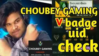 V BADGE CHOUBEY GAMING - free fire #mrlokgaming #freefire