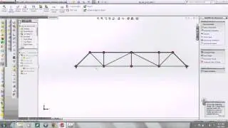 SolidWorks: model a bridge truss