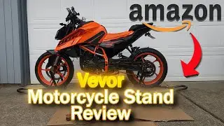 Amazon Vevor Motorcycle Stand Unboxing + Build + Review | Is It Worth It?