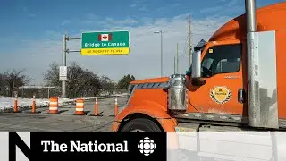 Ambassador Bridge protest slows traffic at Canada&rsquo;s busiest border crossing