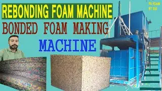 Bonded Foam Manufacturing Process // How To Make Rebonded Foam #boundedfoam