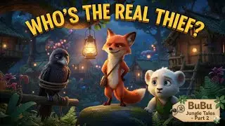 🦁🐾 BuBu Jungle Tales &ndash; Part 2 | 🦊 The Clever Fox&rsquo;s Trap | Silent 3D Animated Moral Story