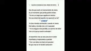 Alabanza, al creador Ese día que sentí el llamamiento de Jesús. Iglesia Evangelio del Reino de Dios.