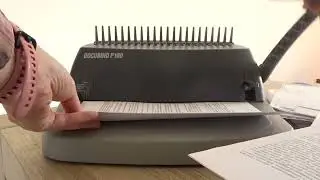 RELAXING ASMR - Spiral binding machine (First Step)