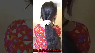 Hairstyle#shorts#new hairstyle for girls#skrunchie hairstyle