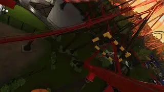 X-Flight Six Flags Great America, Gurnee Recreation by CoasterLoopings360 Evening